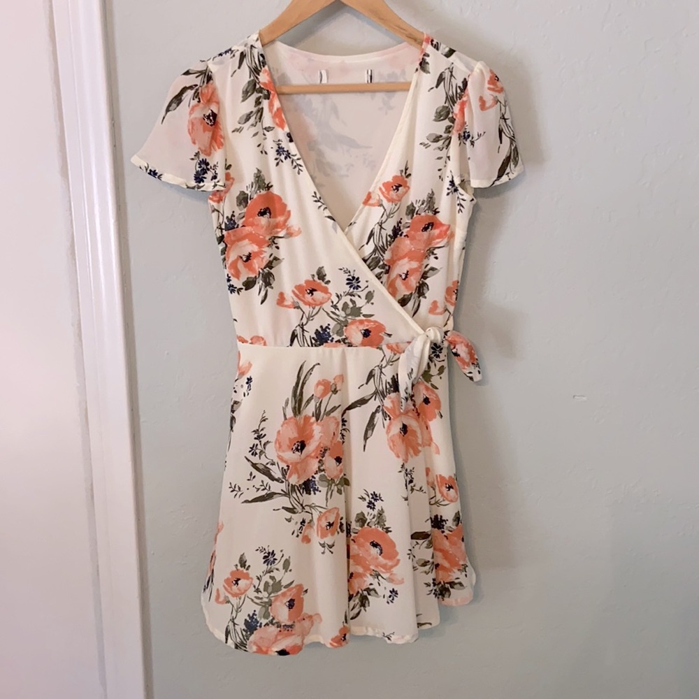 Faux wrap dress